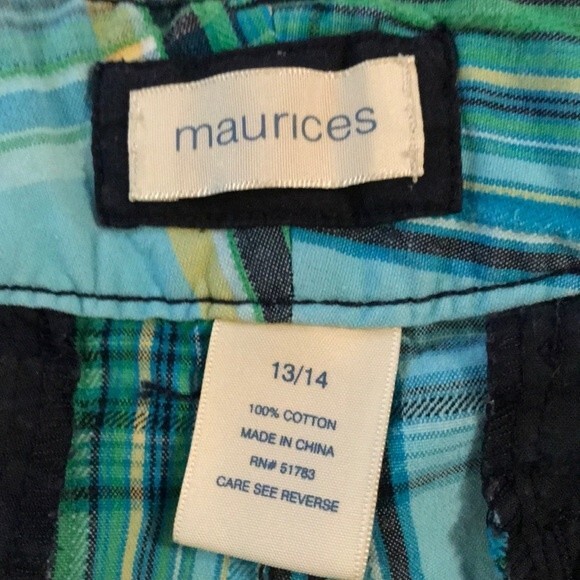 Maurices Plaid Shorts - 13/14 Jr - Picture 5 of 5